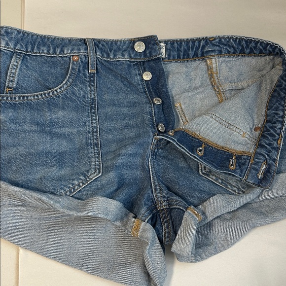 Free People We The Free Beginners Luck Slouch Shorts - Picture 10 of 15